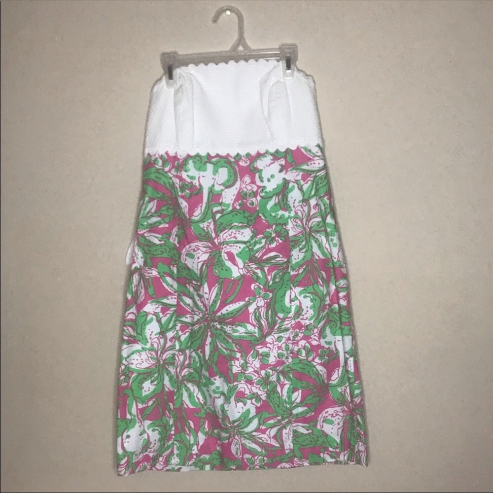 Lilly Pulitzer Strapless Franco Dress Size 8
